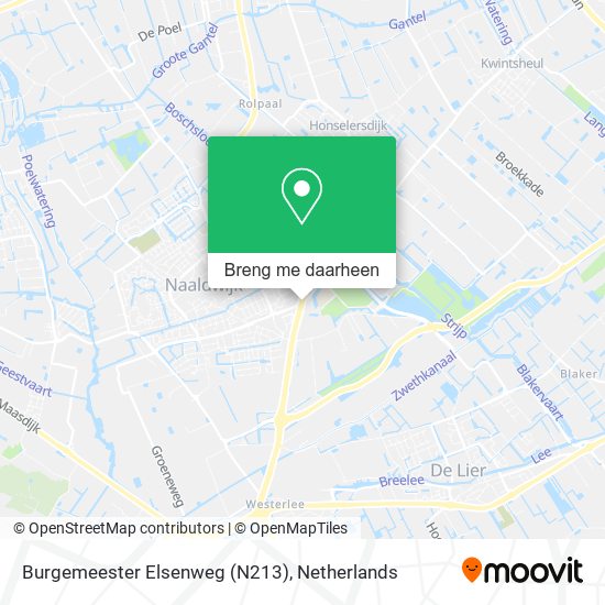 Burgemeester Elsenweg (N213) kaart