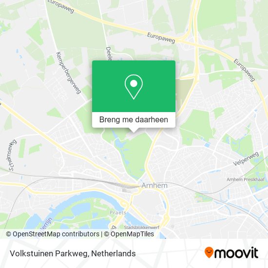 Volkstuinen Parkweg kaart