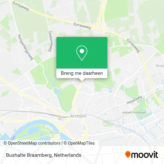 Bushalte Braamberg kaart