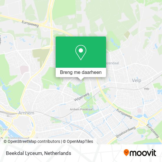 Beekdal Lyceum kaart