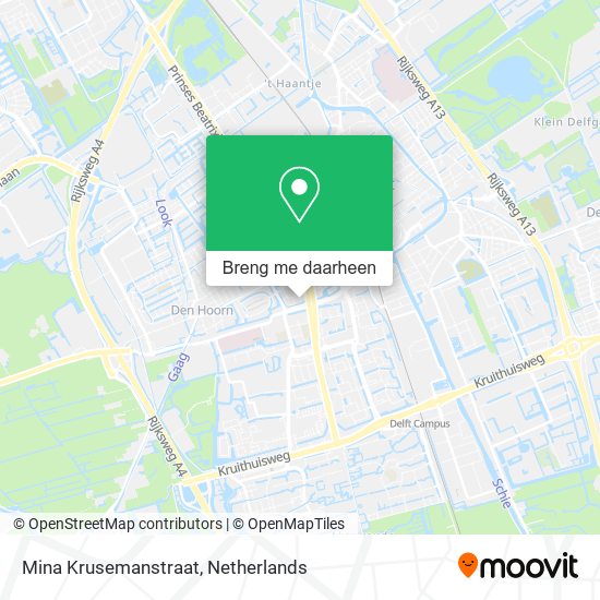 Mina Krusemanstraat kaart