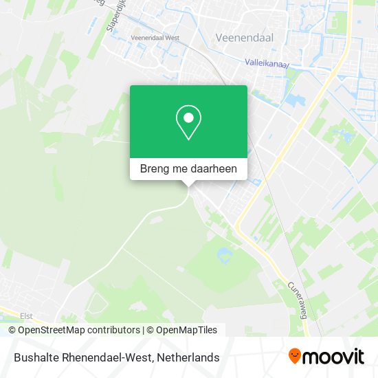 Bushalte Rhenendael-West kaart