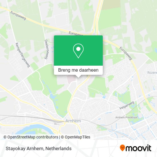 Stayokay Arnhem kaart