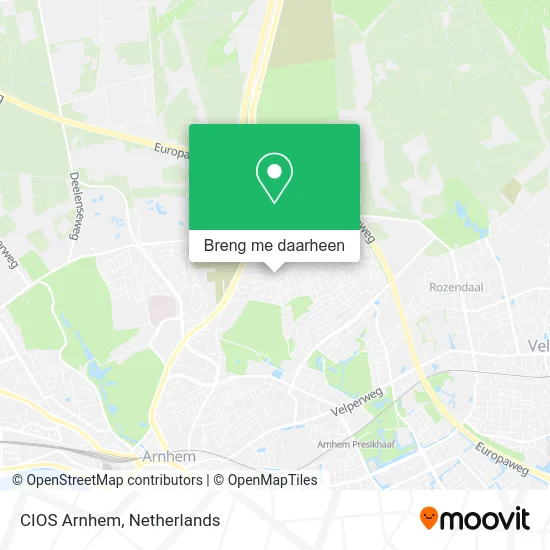 CIOS Arnhem kaart