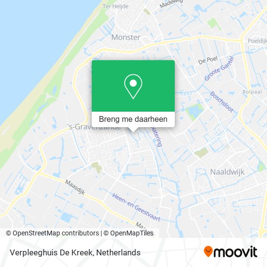 Verpleeghuis De Kreek kaart