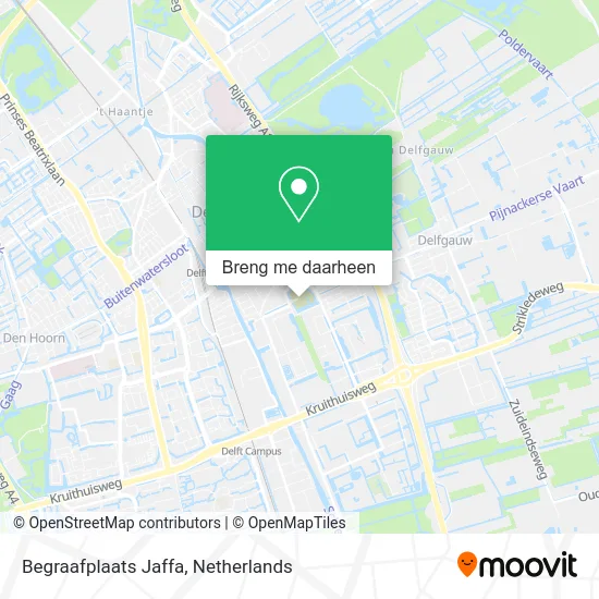 Begraafplaats Jaffa kaart