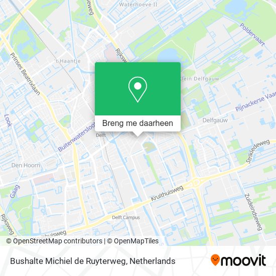 Bushalte Michiel de Ruyterweg kaart