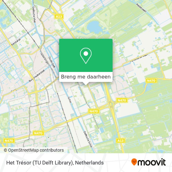 Het Trésor (TU Delft Library) kaart