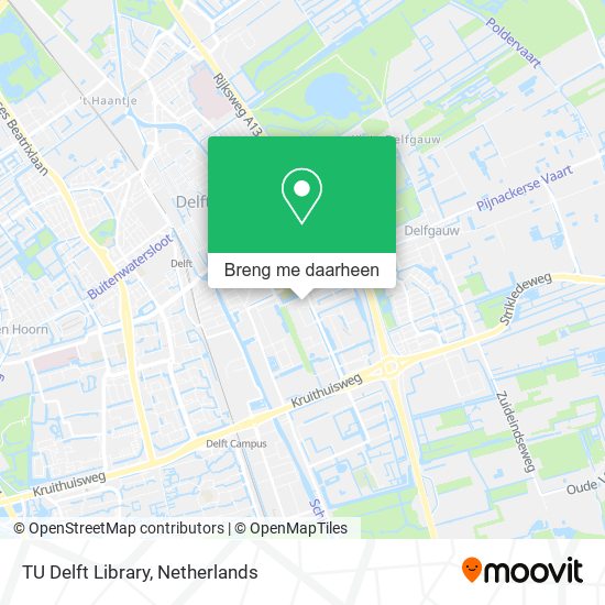 TU Delft Library kaart