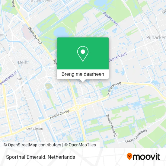 Sporthal Emerald kaart
