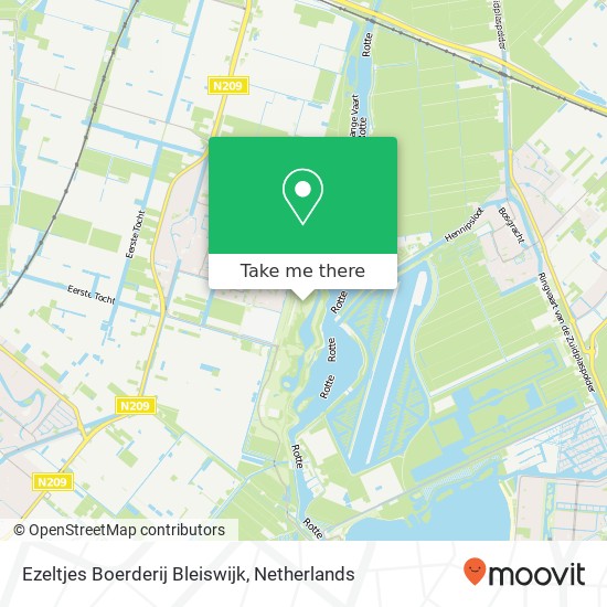 Ezeltjes Boerderij Bleiswijk kaart