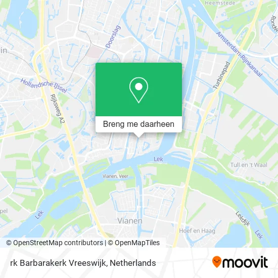 rk Barbarakerk Vreeswijk kaart
