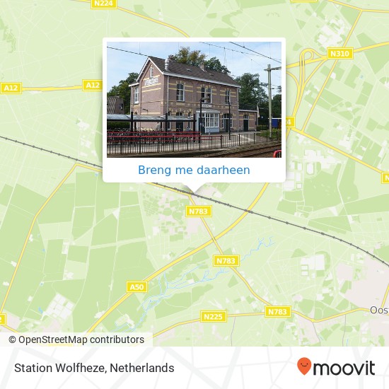 Station Wolfheze kaart