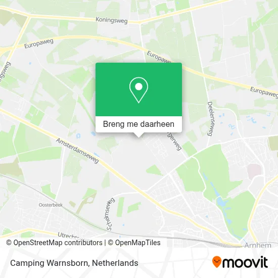 Camping Warnsborn kaart