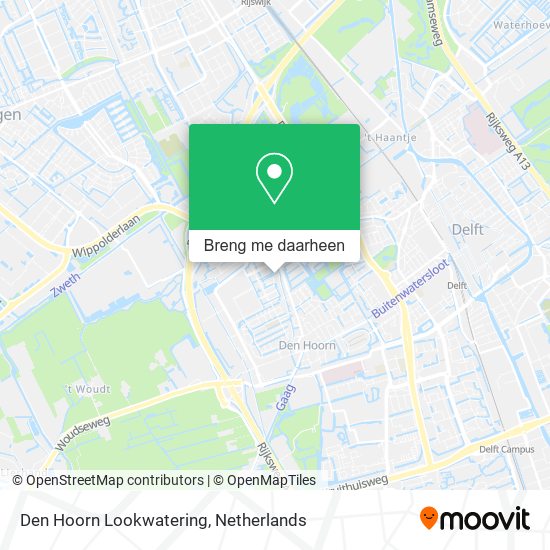 Den Hoorn Lookwatering kaart