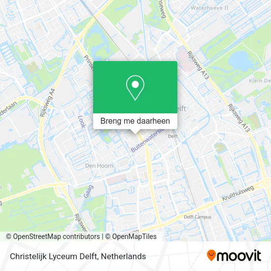 Christelijk Lyceum Delft kaart