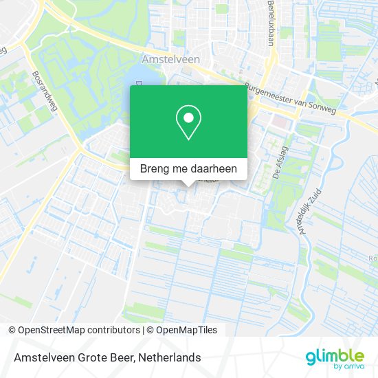 Amstelveen Grote Beer kaart