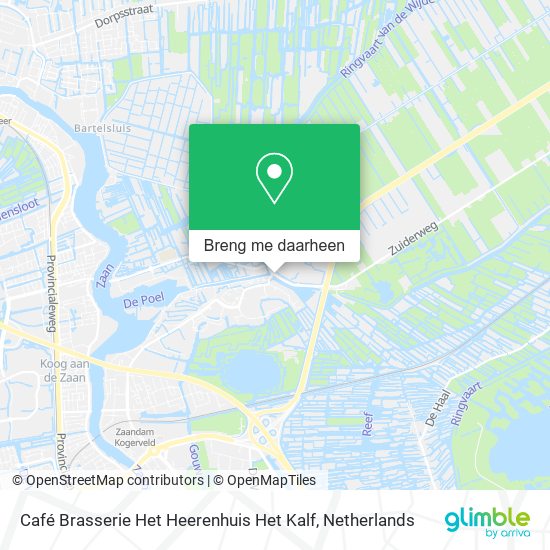 Café Brasserie Het Heerenhuis Het Kalf kaart