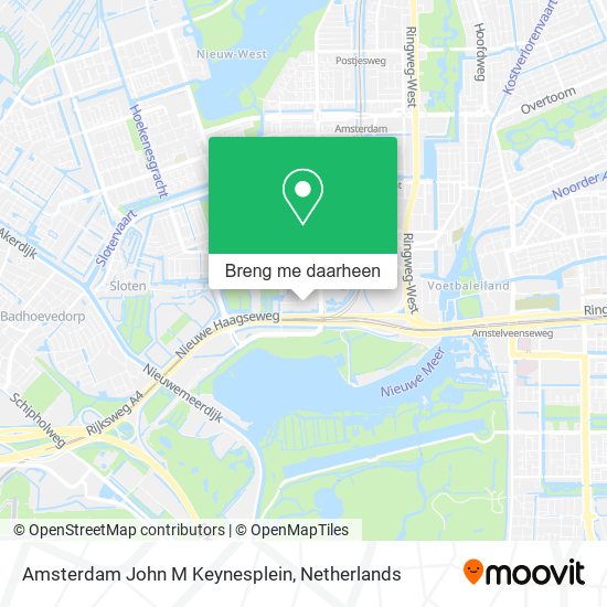 Amsterdam John M Keynesplein kaart