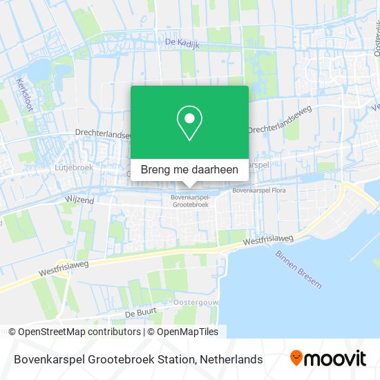 Bovenkarspel Grootebroek Station kaart