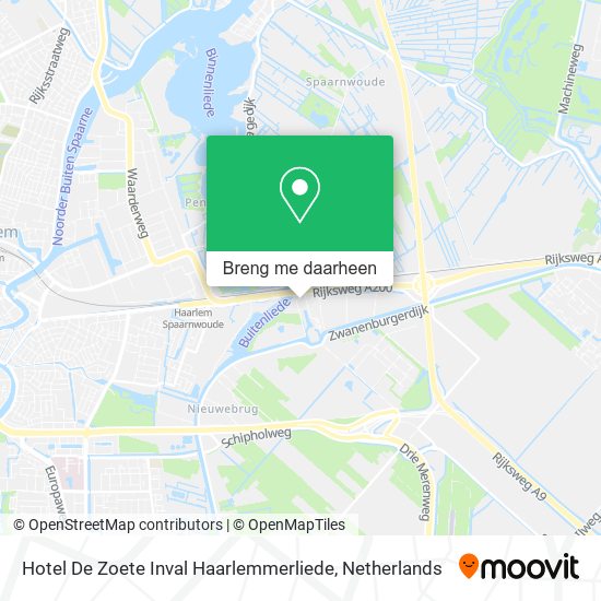 Hotel De Zoete Inval Haarlemmerliede kaart