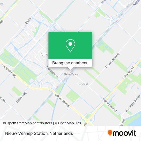 Nieuw Vennep Station kaart