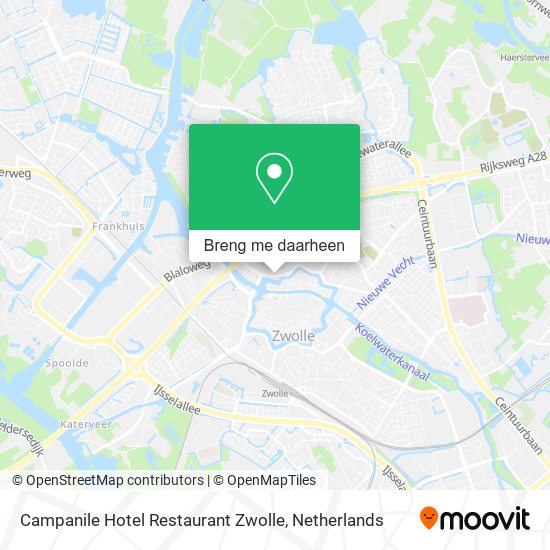 Campanile Hotel Restaurant Zwolle kaart