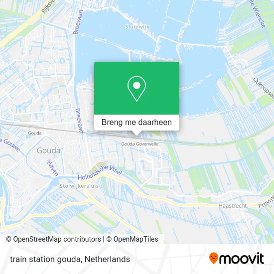 train station gouda kaart