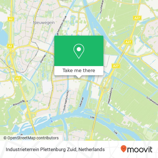 Industrieterrein Plettenburg Zuid kaart