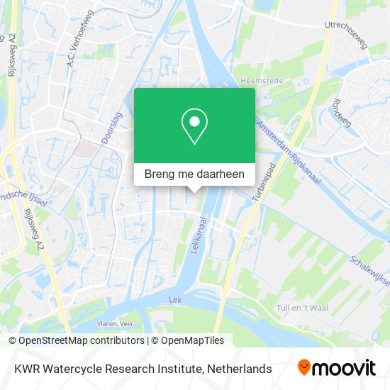 KWR Watercycle Research Institute kaart