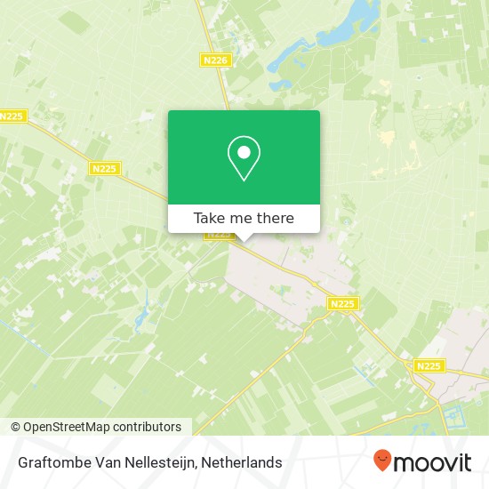 Graftombe Van Nellesteijn kaart