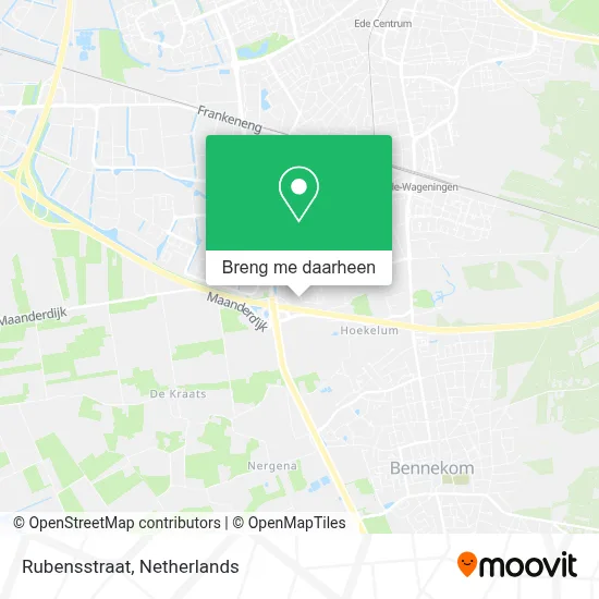 Rubensstraat kaart