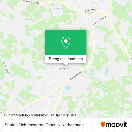 Station Lichtenvoorde-Groenlo kaart