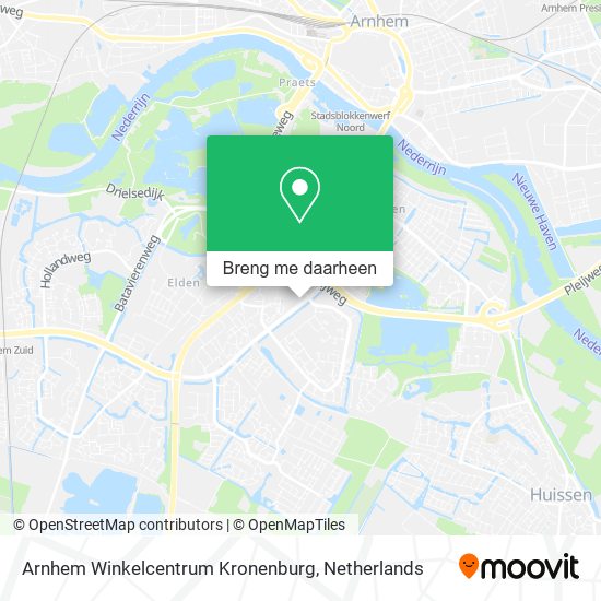 Arnhem Winkelcentrum Kronenburg kaart