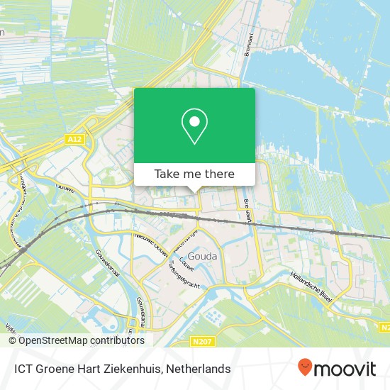 ICT Groene Hart Ziekenhuis kaart