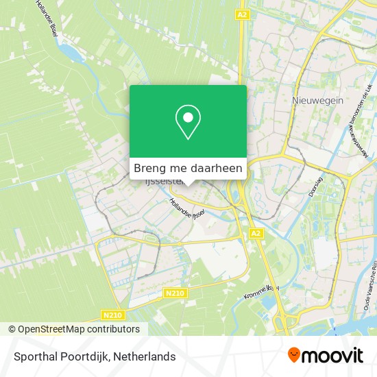 Sporthal Poortdijk kaart