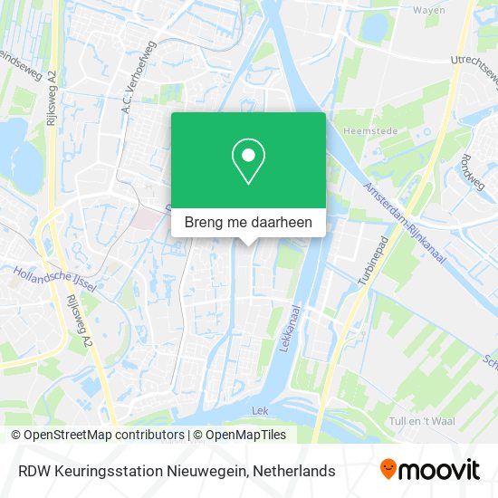 RDW Keuringsstation Nieuwegein kaart