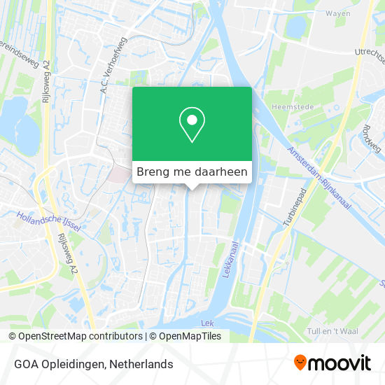 GOA Opleidingen kaart