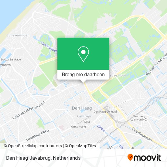 Den Haag Javabrug kaart