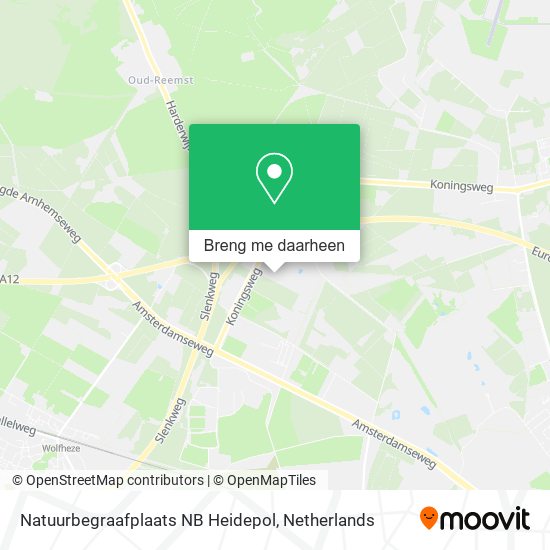 Natuurbegraafplaats NB Heidepol kaart