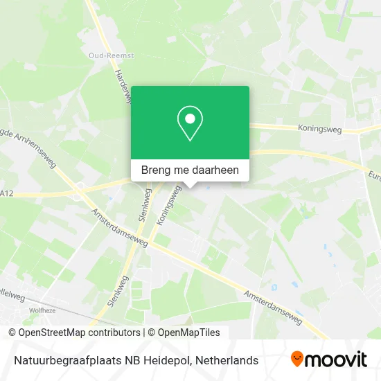 Natuurbegraafplaats NB Heidepol kaart