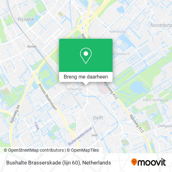 Bushalte Brasserskade (lijn 60) kaart