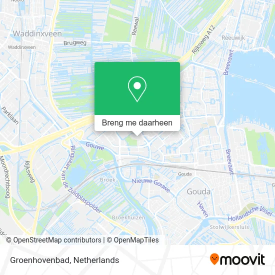 Groenhovenbad kaart