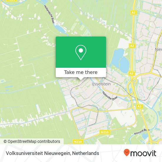 Volksuniversiteit Nieuwegein kaart