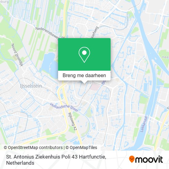 St. Antonius Ziekenhuis Poli 43 Hartfunctie kaart