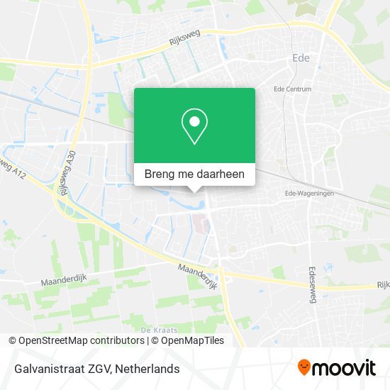 Galvanistraat ZGV kaart