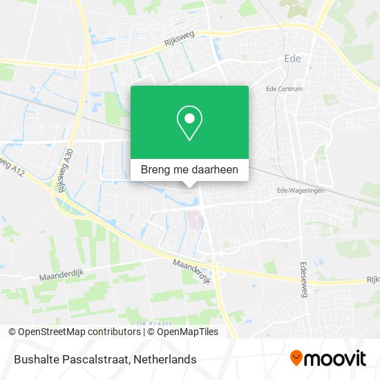 Bushalte Pascalstraat kaart