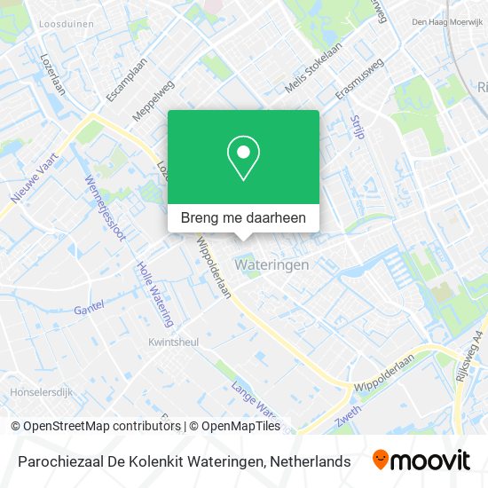 Parochiezaal De Kolenkit Wateringen kaart
