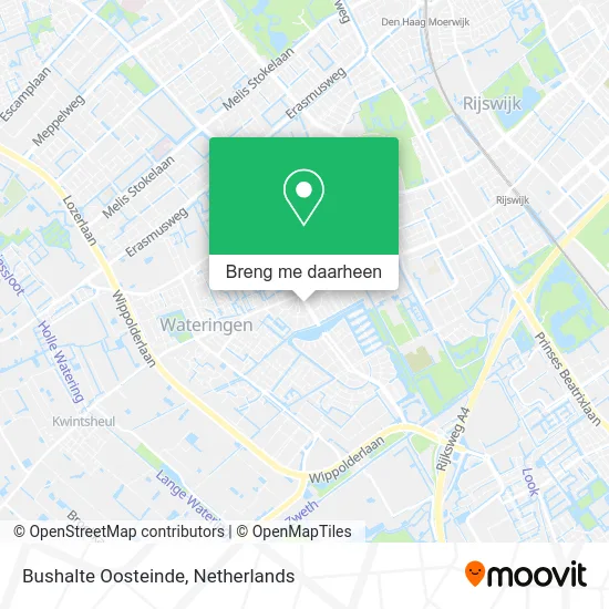 Bushalte Oosteinde kaart