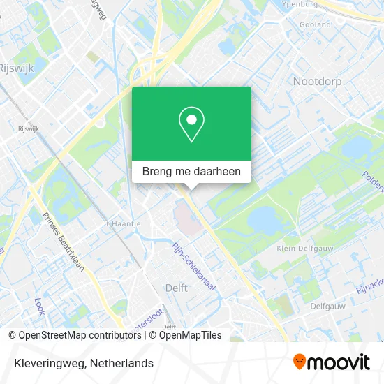 Kleveringweg kaart